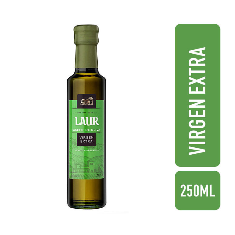 Aceite de Oliva Extra Virgen - Botella - 250 ml. / 8,45 fl Oz. - Marca: LAUR