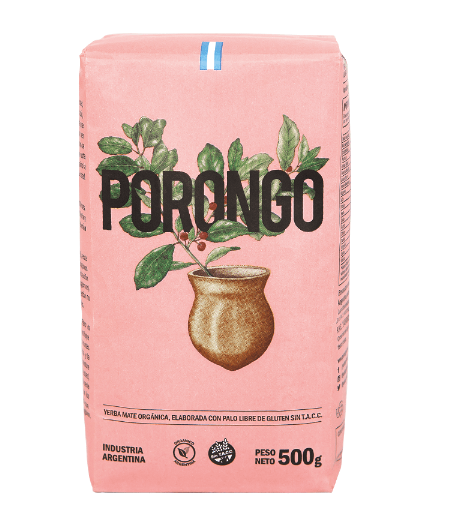 Yerba Mate Orgánica - Paquete - 500 gr. / 17,64 Oz. - Marca: PORONGO