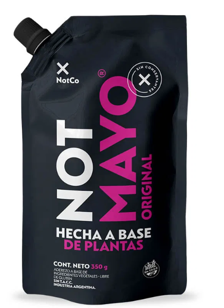 Not Mayo Original- Doypack - 350 gr. / 12,35 Oz. - Marca: Not co