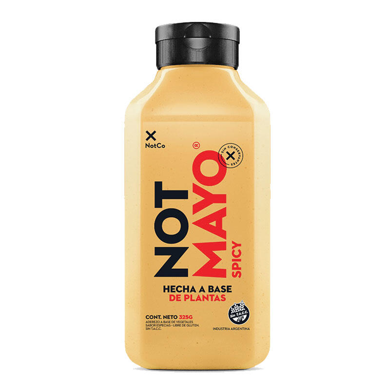 Not Mayo Spicy - Botella - 325 gr. / 11,46 Oz. - Marca: Not co