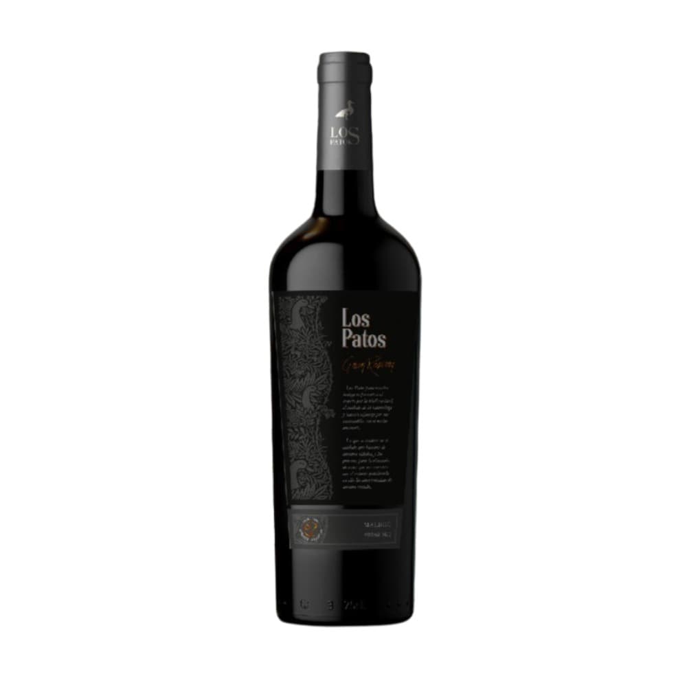 Vino Tinto Malbec - Gran Reserva - Pack x 6 u. - 750 ml. / 25,36 fl Oz. - Marca: LOS PATOS