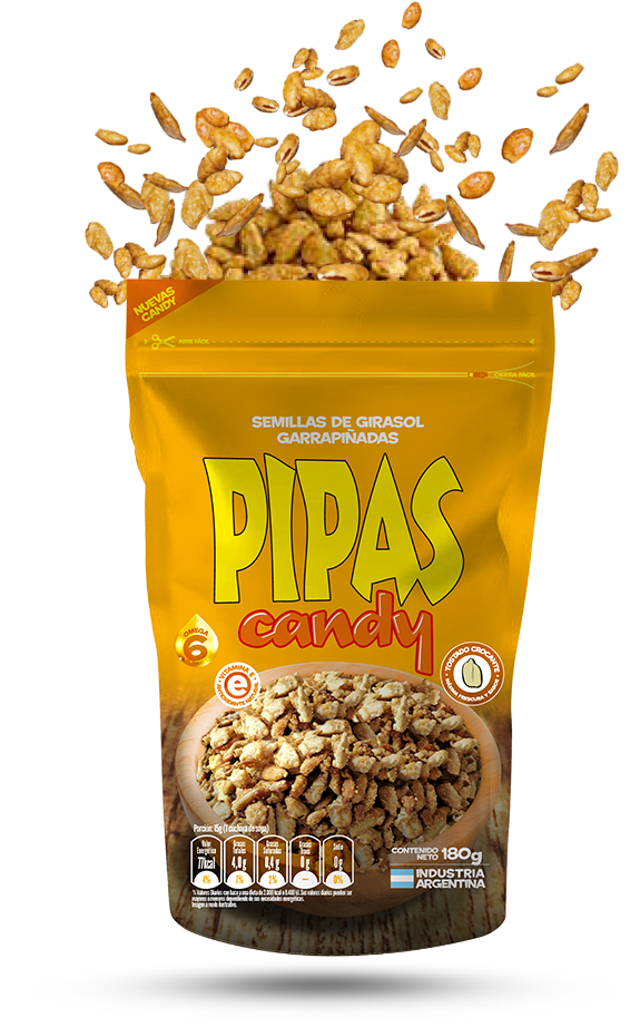 Semillas de girasol garrapiñadas Candy - Doypack - 180 gr. / 6,35 Oz. - Marca: PIPAS