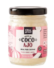 Aceite de Coco Ajo - Frasco - 90 ml. / 3,04 fl Oz. - Marca: Chia Graal