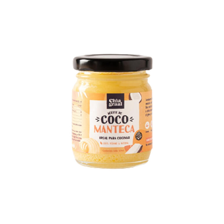 Aceite de Coco Manteca - Frasco - 90 ml. / 3,04 fl Oz. - Marca: Chia Graal