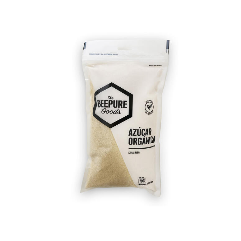 Azucar Rubia Orgánica - Bolsa - 700 gr. / 24,69 Oz. - Marca: Beepure