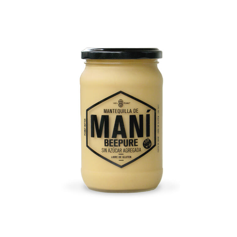 Mantequilla de Mani Sin Azucar - Frasco - 400 gr. / 14,11 Oz. - Marca: Beepure
