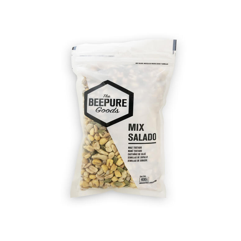 Mix de frutos secos y semillas Salado Goods - Bolsa - 400 gr. / 14,11 Oz. - Marca: Beepure
