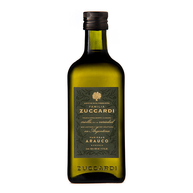 Aceite de Oliva Virgen Extra Arauco - Botella - 500 ml. / 16,91 fl Oz. - Marca: Zuccardi