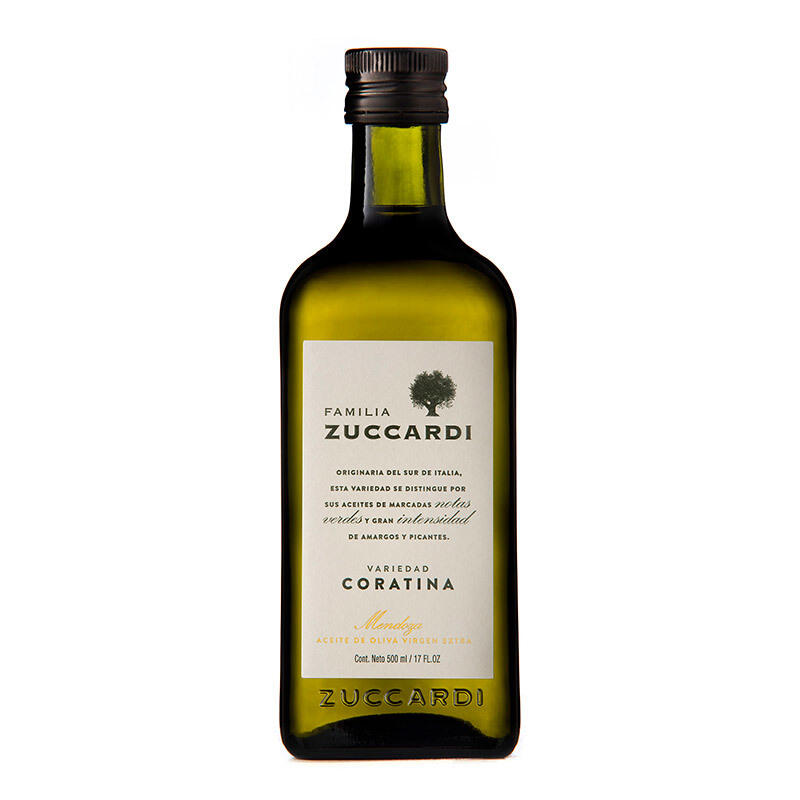 Aceite de Oliva Virgen Extra Coratina - Botella - 500 ml. / 16,91 fl Oz. - Marca: Zuccardi