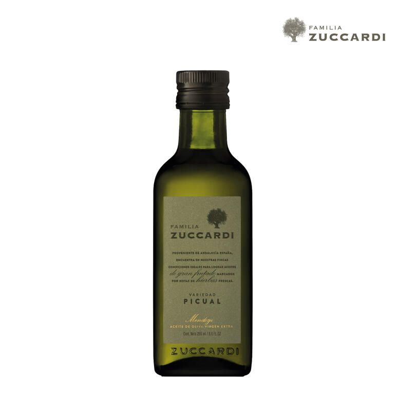 Aceite de Oliva Virgen Extra Picual - Botella - 250 ml. / 8,45 fl Oz. - Marca: Zuccardi