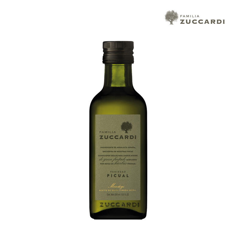 Aceite de Oliva Virgen Extra Picual - Botella - 250 ml. / 8,45 fl Oz. - Marca: Zuccardi
