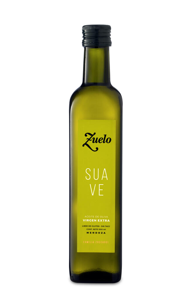 Aceite de Oliva Virgen Extra Suave - Botella - 500 ml. / 16,91 fl Oz. - Marca: Zuelo