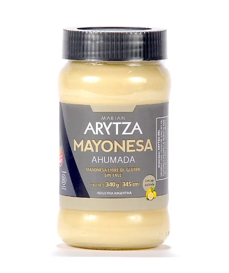 Mayonesa Ahumada - Frasco - 340 gr. / 11,99 Oz. - Marca: ARYTZA