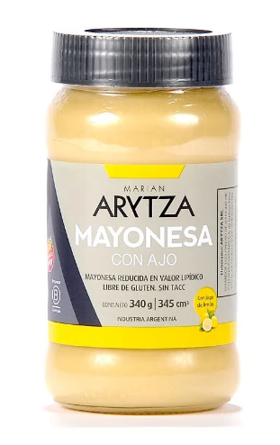 Mayonesa Con Ajo - Frasco - 340 gr. / 11,99 Oz. - Marca: ARYTZA