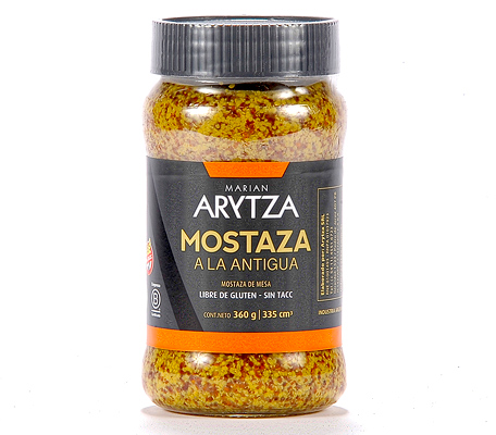 Mostaza A la Antigua - Frasco - 360 gr. / 12,7 Oz. - Marca: ARYTZA