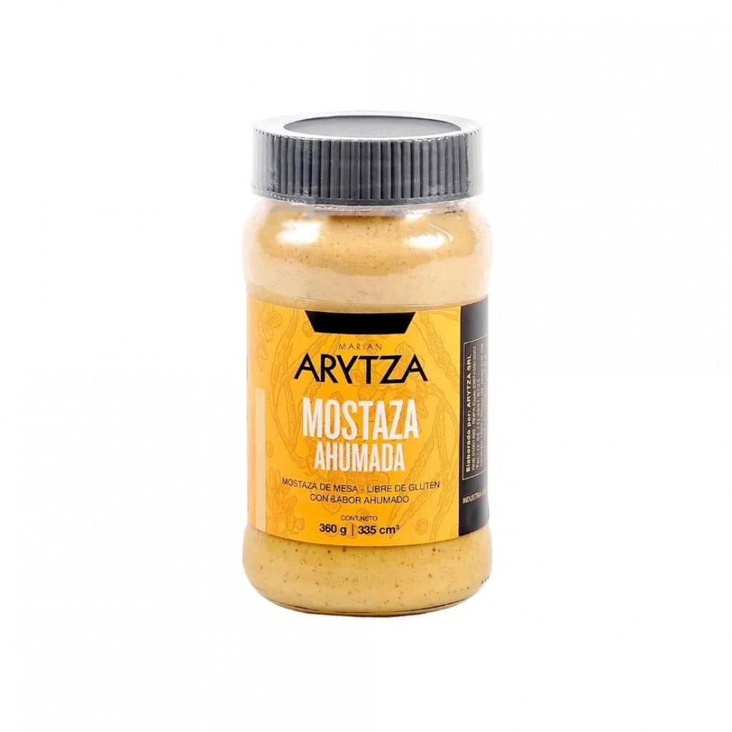 Mostaza Ahumada - Frasco - 360 gr. / 12,7 Oz. - Marca: ARYTZA