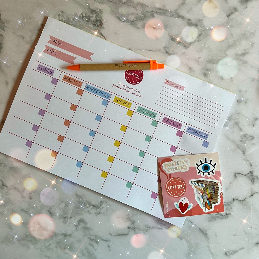 Planner mensual  - Marca: COPITOS
