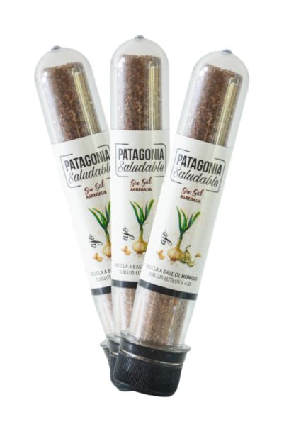 Condimento a base de Hongos deshidratados molidos y ajo deshidratado (SIN SAL AGREGADA)- Pack x 3 u. - 60 gr. / 2,12 Oz. - Marca: Patagonia Saludable