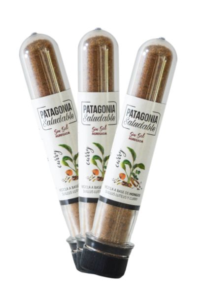 Condimento a base de Hongos deshidratados molidos y curry deshidratado (SIN SAL AGREGADA)- Pack x 3 u. - 60 gr. / 2,12 Oz. - Marca: Patagonia Saludable