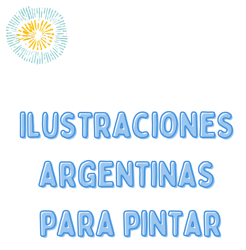 Ilustraciones de Argentina para pintar