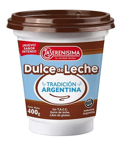 Dulce de leche estilo tradición argentina  - 400 gr / 14.08 oz. - Marca: La Serenisima