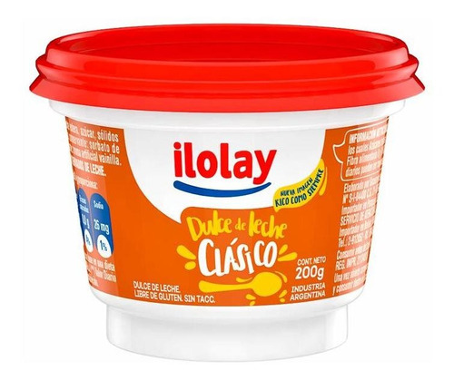 [DDL-021] Dulce de leche estilo tradicional  - 200 gr / 7 oz. - Marca: ILOLAY