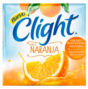 [JGP-004] Jugo en polvo sabor Naranja - 8 grs / 0,28 Oz. - Marca: CLIGHT