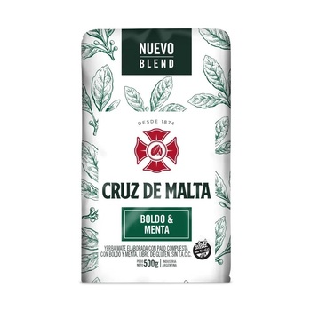[YRB-087] Yerba con boldo y menta  - 500 gr / 17,6 oz. - Marca: CRUZ DE MALTA
