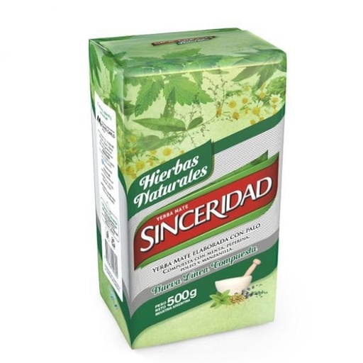[YRB-134] Yerba hierbas naturales  - 500 gr / 17,6 oz. - Marca: SINCERIDAD