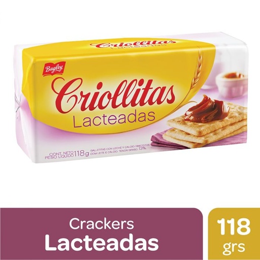 [GLL-012] Galletitas Lacteadas - 118 g / 4,1 Oz. - Marca: Criollitas