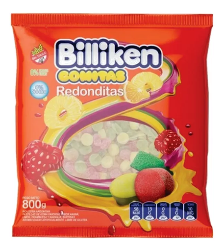 [GLS-010] Gomitas Redonditas - 800 gr / 28.2 Oz. - Marca: Billiken
