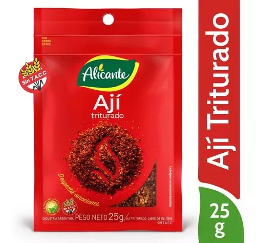 [SPC-002] Ají triturado - 25 gr / 0,8 Oz. - Marca: Alicante