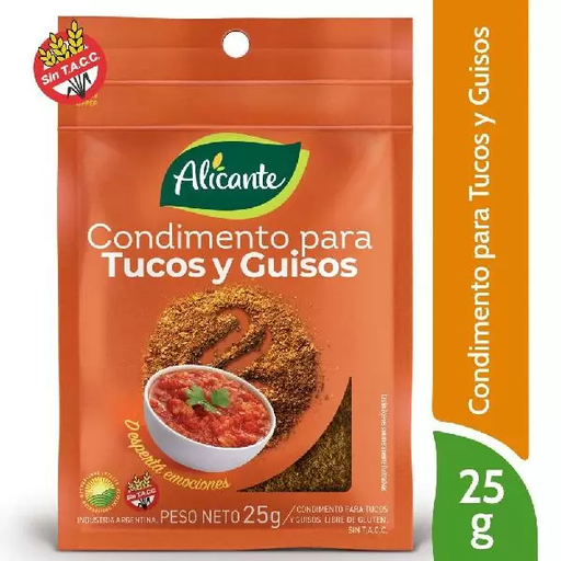 [SPC-041] Condimentos para tucos y guisos - 25 gr / 0,7 oz. - Marca: ALICANTE