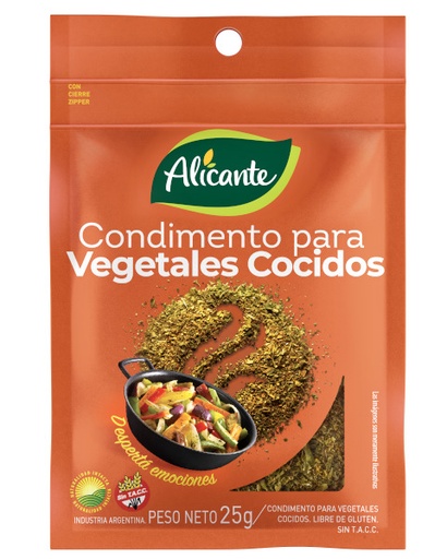 [SPC-042] Condimentos para vegetales cocidos - 25 gr / 0,7 oz. - Marca: ALICANTE