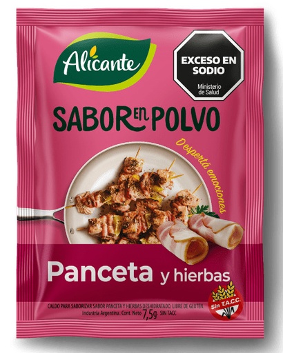 [SPC-069] Sabor en polvo Panceta y hierbas - 10 gr / 0.35 Oz. - Marca: Alicante