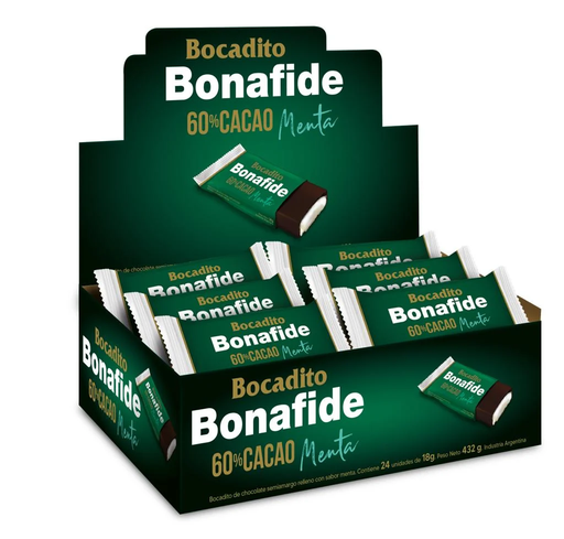 [CCH-067] Bocadito de menta - Display x 24 u. - Marca: BONAFIDE