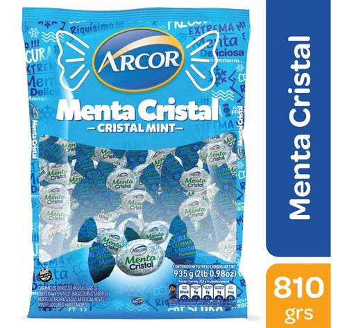 [GLS-100] Caramelo duro sabor Menta Cristal - 810 gr / 28,57 Oz.