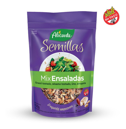 [SPC-113] Semillas Mix ensaladas - 150 gr / 5.29 Oz. - Marca: Alicante