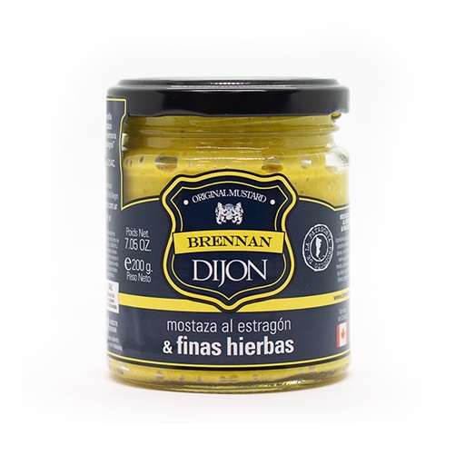 [SPC-135] Mostaza a las finas hierbas - 200 gr / 7.05 Oz. - Marca: BRENNAN