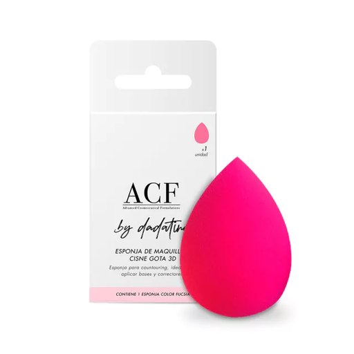 [ARC-028] Esponja de maquillaje modelo "Cisne gota 3D" - Marca: ACF by Dadatina