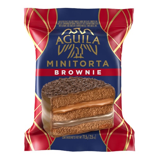 [TDS-00366] Alfajor mini torta de brownie - 71.5 gr / 2.5 Oz. - Marca: AGUILA