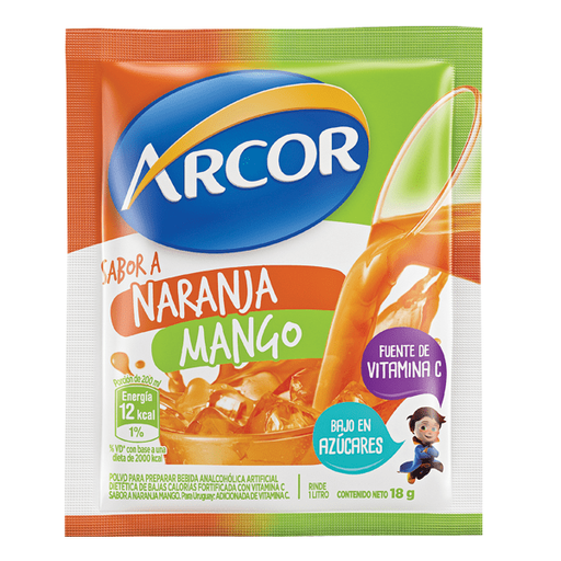 [JGP-033] Jugo en polvo sabor Naranja y Mango - 18 gr / 0,6 Oz. - Marca: ARCOR