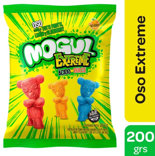 [GLS-072] Gomitas Oso extreme - Cont. neto: 200 gr - Marca: Mogul