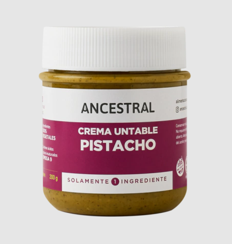[UNT-016] Crema untable de pistachos - 200 gr / 7 oz. - Marca: ANCESTRAL