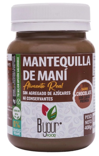 [TDS-01875] Mantequilla de maní con chocolate - 400 gr. / 14,1 Oz - Marca: B Your Food