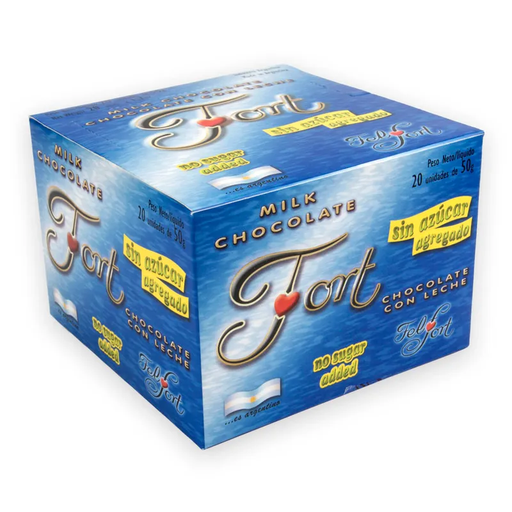 [CCH-032] Chocolate Fort Diet (20 x 50 gr.) - 1 Kg. / 35.27 Oz. - Marca: FELFORT