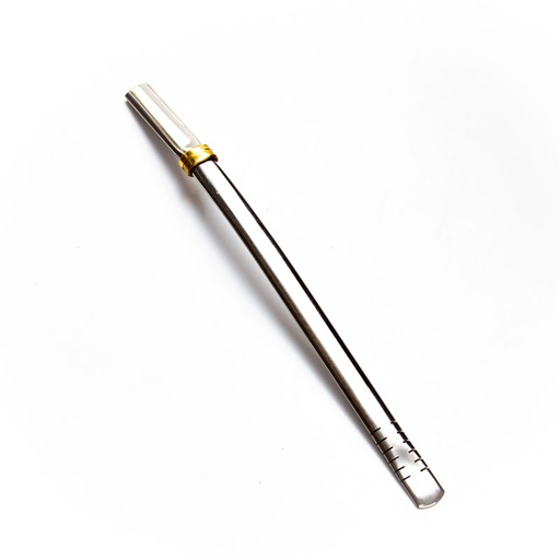[TDS-00244] Bombilla de acero inoxidable con forma plana angosta - Marca: CIMARRÓN