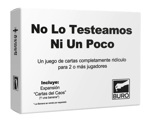 [TDS-00905] No Lo Testeamos Ni Un Poco (Blanco -ORIGINAL-) - Marca: BUREU DE JUEGOS