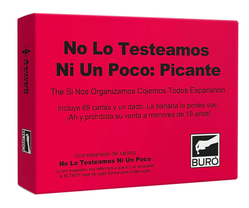[TDS-00907] No Lo Testeamos Ni Un Poco (Rojo) - Marca: BUREU DE JUEGOS