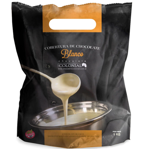 [TDS-01130] Chocolate cobertura blanco - 1Kg. / 2,2Lb. - Marca: COLONIAL